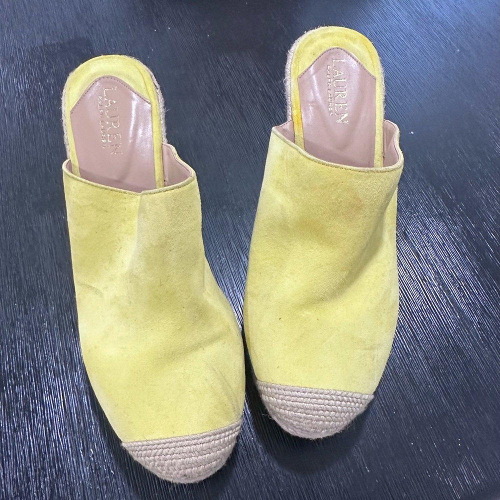 Yellow Women's Shoes B y Ralph Lauren.